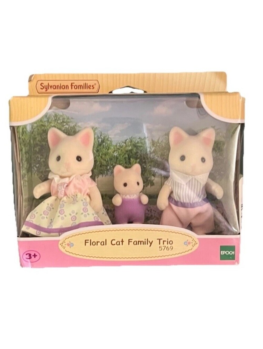 Sylvanian Families Floral Cat Family Trio 5769 Calico Critters New